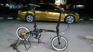 FOLDING BIKE - IZI ARC BLACK GOLD ⭐⭐⭐⭐⭐ mirip FNHON GUST