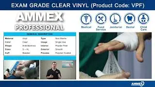 AMMEX VPF Sales Training Video. Clear Exam-Grade 3-Mil Vinyl Glove