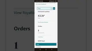 My Amazon kdp organic sale with no ads | Royalty dashboard report