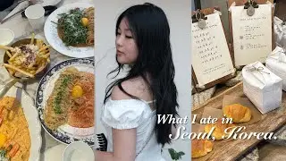 What I ate in Korea 🍰| raw marinated crab, salt bread, dakgalbi, spicy cold noodles etc.