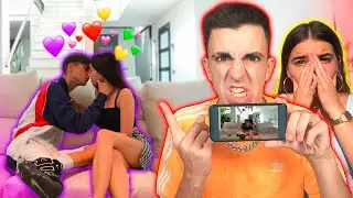 GRABO A MI VECINA BESANDOSE CON EL NOVIO DE LA CHICA INTERESADA...