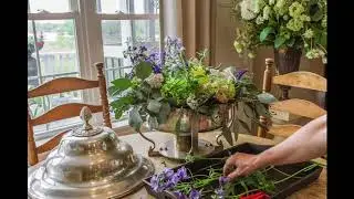 Soup Tureen Floral Arrangement Tutorial - Stop Motion Tutorial