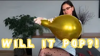 ASMR Balloon Inflation in Latex Gloves💥 (Stretching & Loud Pop) 💥