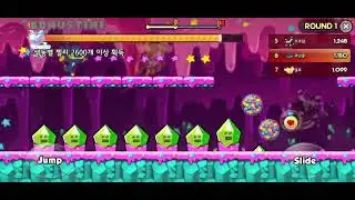 쿠키런for카카오 파티런에서 구멍 구출 50회하기 30/50 누적업적 도전 -100크리스탈
