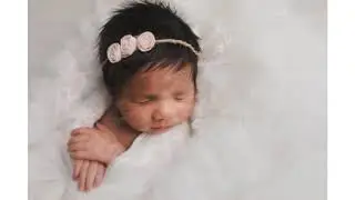 Newborn photography studio portraits in Northern VA