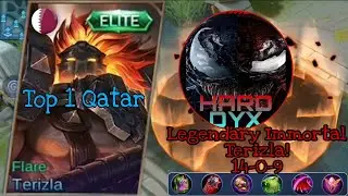 Immortal Terizla | Rank 1 Qatar | Legendary Game Play | HARD DYX MLBB
