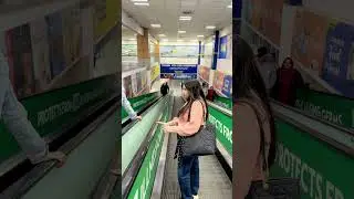 Escalator girl voice prank 😂 cute girl reaction  #rjprank #funny #rjnazim #escalator #shorts