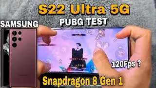 Samsung Galaxy S22 Ultra 5G Pubg Test !!🤩🤯 | S22 Ultra Pubg Fps Test | Battery & Gyro Test