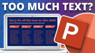 Too much text on your slide? Use a slow reveal with animation!💥 [PPT Tricks]