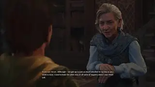Professor Hecat hidden dialogue if you visit at night - Hogwarts Legacy