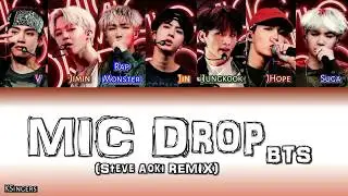 BTS - MIC Drop (Steve Aoki REMIX) | Sub (Han - Rom Español) Color Coded Letra