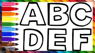 Desenhar e Colorir o Alfabeto 🔠🔡🌈 Aprenda as Letras e Cores 🇦 🇿 Desenhos para Crianças