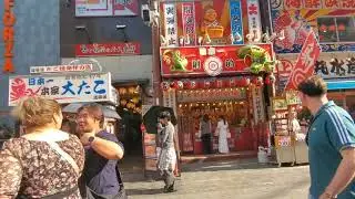 Walking Around Shinsaibashi and Dotonbori in Osaka