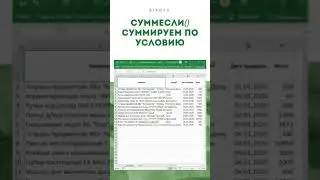 Excel: пример функции СУММЕСЛИ #shorts
