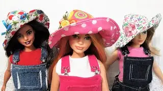I WANT A HAT JUST LIKE THIS! | Watch Me Make a Garden Sun Hat for Barbies! | Over 5,000 views!