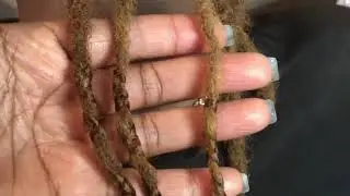 Faux Locs over Natural DreadLocs Tutorial‼️ Part 2 video