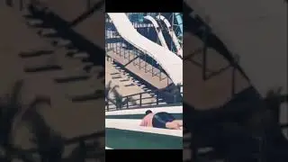 part-1 of fat people falling through water 💦 slide 😂 #shots