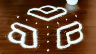 easy rangoli with 7 to 4 Interlaced dots| kolam designs with dots| chukkala muggulu designs.
