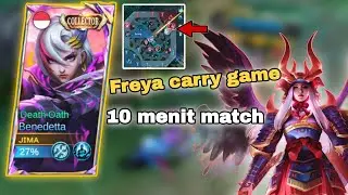 FREYA CARRY GAME | #trending #mobilelegends #freyamlbb  #mobilelegendsbangbang #benedetta