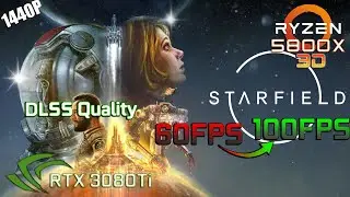RTX 3080Ti  | Starfield | Ryzen 7 5800X3D | 1440p | Ultra Settings with DLSS Quality (New Atlantis)