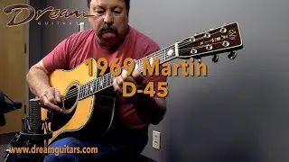 1969 Martin D-45, Brazilian Rosewood & Sitka Spruce