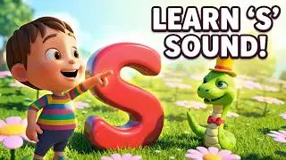 Sing & Learn Letter S Sound | The Snake is in the Grass Phonics Song