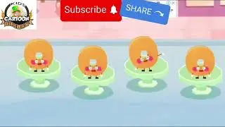 Learning counting with Kids cartoon.Food party is ready to start. Donut story.