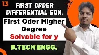 Solvable for y | Solvable for y engineering Mathematics | Solvable for y differential equation |