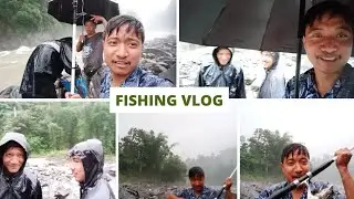 Fishing at #Rangeet River west Sikkim |  Heavy rainfall🌧 #friendship @Bishal12329