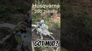 Husqvarna 250 2stroke VS Muddy Jungle Trail #china #husqvarna #enduro #dirtbike #2stroke #te250