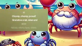 Little Crab Scuttle Scuttle Song! 🦀 Fun Ocean Animal Music  #CrabSong #KidsMusic #AnimalSongs