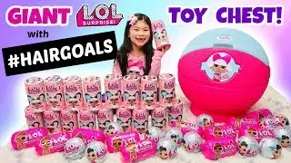 GIANT LOL SURPRISE TOY CHEST! How to STORE and ORGANIZE your LOL Dolls! With HAIR GOALS OOPS BABY