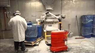 Industrial Vacuum with Dust Extraction Arm for Food Additive Dust | Ruwac WS2220