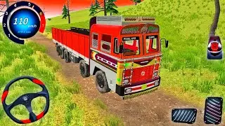 Indian Truck Driver Simulator 2024 - Ashok Lorry Cargo Offroad Truck 3D - Android Gameplay