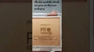 *NEW*INSIGHT COMPACT PLUS FOUNDATION#youtubeshort#short#ytshort#swatchparty#ashortaday#viral#trendin