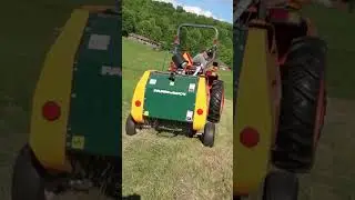 Farm Maxx Mini Round Hay Baler #tractor #haymaking