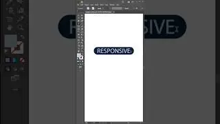 Responsive buttons in Adobe Illustrator #trending #adobeillustrator