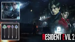Resident Evil 2 Remake Leon Kennedy - Spade Key, Diamond Key, Club Key  Locations