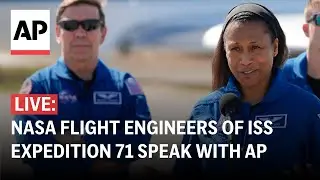LIVE: NASA astronauts at the space station speak with The Associated Press