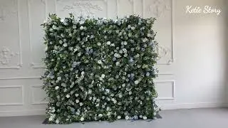 Flower Wall 5D Green Artificial Flower Floral Backdrop#design #diy #decoration #party