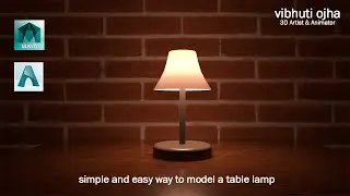 simple and easy way to model a table lamp in maya for beginners in hindi