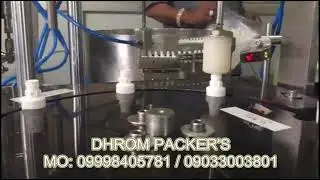 4 HEAD EYE DROP FILLING MACHINE WITH INNER PLUG PRESSING SYSTEM