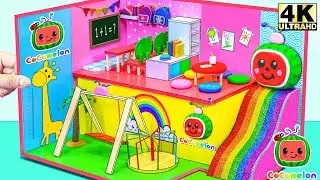 20+ Miniature House Collections❤️Build Miniature Cocomelon Classroom, Rainbow Slide from Cardboard📚