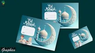 How to Create Eid Card Design | CorelDRAW Tutorial | Card Design For Beginners