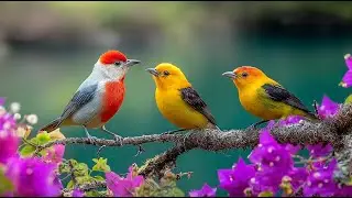 🌸 Relaxing Piano and Bird Sounds | Gentle Background Music for Stress Relief