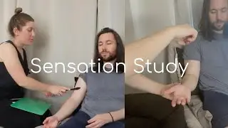 Sensory Exam Study with String Pulling - Real Person ASMR