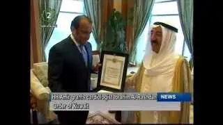 His Highness the Amir grants Order of Kuwait to Cardiology Consultant Dr. Ibrahim Al-Rashdan