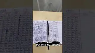 How to make Mistake Notebook for NEET2023 #neet2023 #neetpreparation
