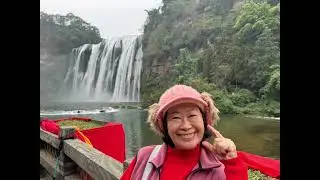 2025/12/21安順-貴陽黃果樹瀑布-天星橋景區+纜車！還有去陡坡塘瀑布，於黃果樹瀑布上游1公里，瀑頂寛105米、高21米，屬於喀斯特地貌中的侵蝕裂點型瀑布！