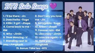 BTS Solo Playlist For Every Mood ❤&zwj;🔥 Enjoy :) 